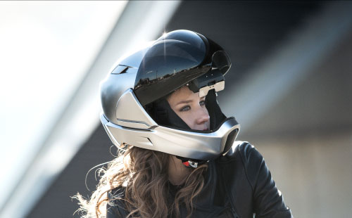 The motorcycle helmets